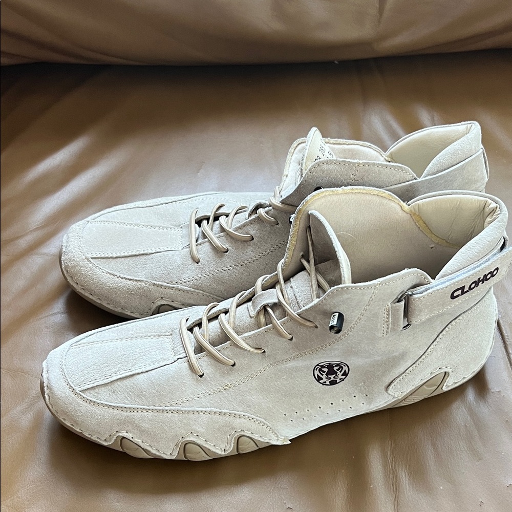 Men's Cream High-Top Sneakers